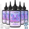 HeyClear 500g UV Resin Liquid Resin for Craft and Jewelry Making - Ultra-Clear, Low-Odor, Hard, Fast-Curing Beginners, DIY, Coating, Decoration,