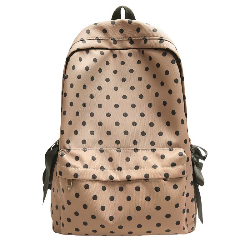 Japanese casual girl bow decorative schoolbag female junior high school student soft sister backpack lightweight school backpack