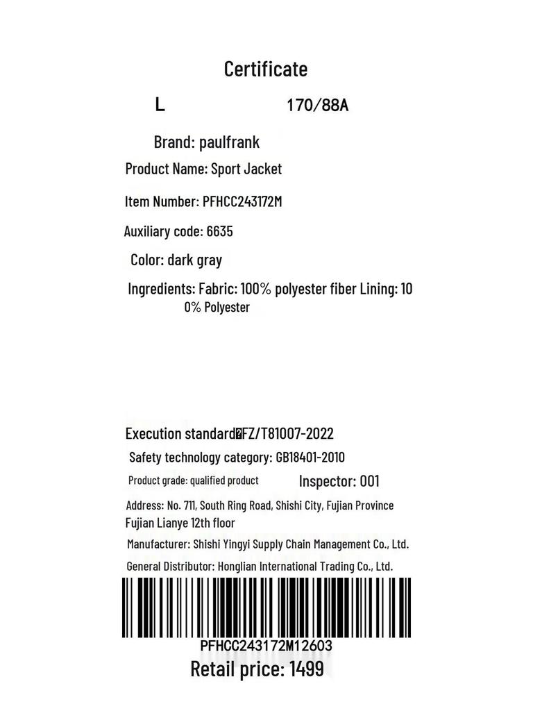 Paul Frank Men's Hooded Winter Padded Jacket