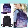 Unique And Simple Women Girl Galaxy Starry Backpack With Padded Shoulder Straps