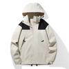 Outdoor Windbreaker Jacket for Men Women Couple Spring Autumn New Detachable Hood Waterproof