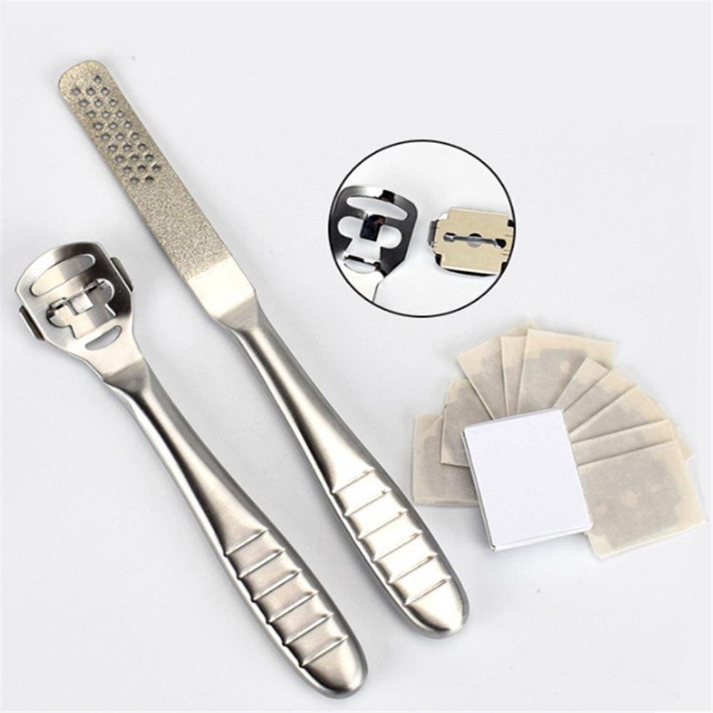 Stainless Steel Callus Shaver Hard Dead Skin Remover Anti Skid Handle & File