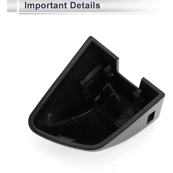 Front Left Exterior Door Handle Lock Cylinder Cap Cover for Porsche Cayenne 2011-2017 No.95853187900G2X ABS Black 1 Pc