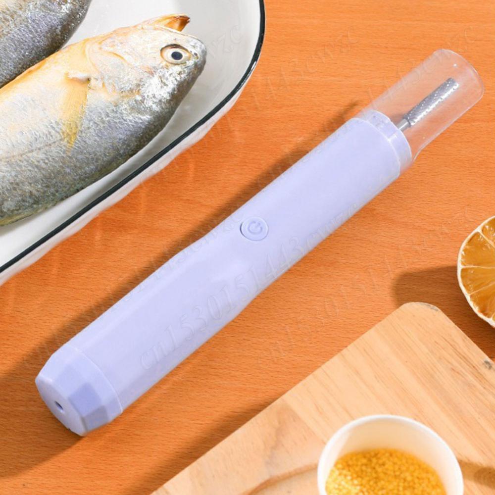 Fish Scale Remover Rechargeable Cordless Fish Scaler Waterproof Easily Remove Fishscales for Kitchen Fish Scaling Cleaning