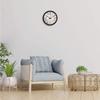 Plastic Silent Movement Designer Wall Clock (Black Frame, 12-inch)
