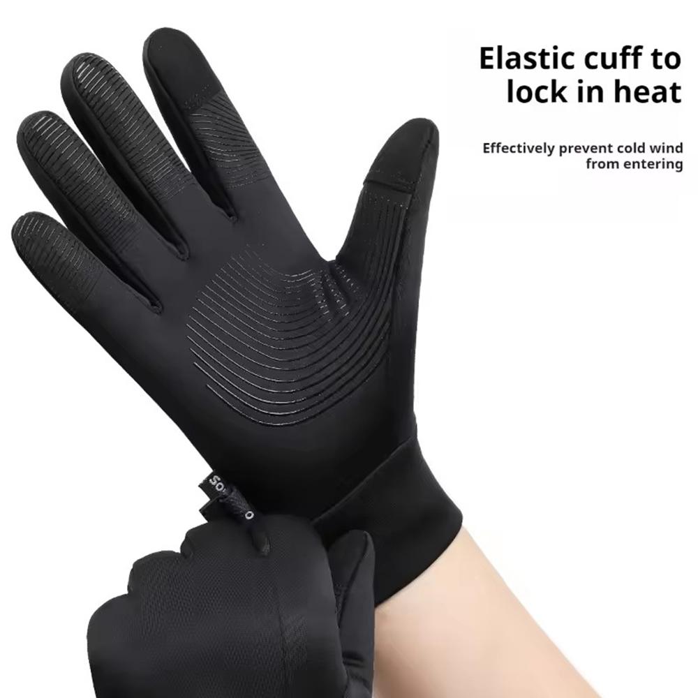 Motorcycle Riding Gloves for Men's Windproof and Waterproof Touch Screen Full Finger Gloves Outdoor Riding Skiing Equipment