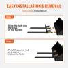 Pallet Forks, 4000 Lbs Capacity Clamp On Pallet Forks, 60" Tractor Bucket Forks, Heavy Duty Front Loader Attachment for Tractor, Loader Bucket, Skid