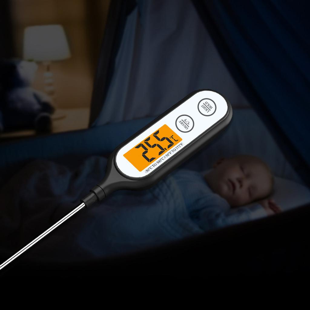 Kitchen Digital Food Thermometers For Accurate Temperature Measurement In Cooking & Baking With Easy To Read LCD Display