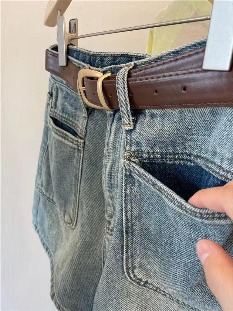 2023 New Women's High-Waist Denim Hot Pants: Summer Petite Fit