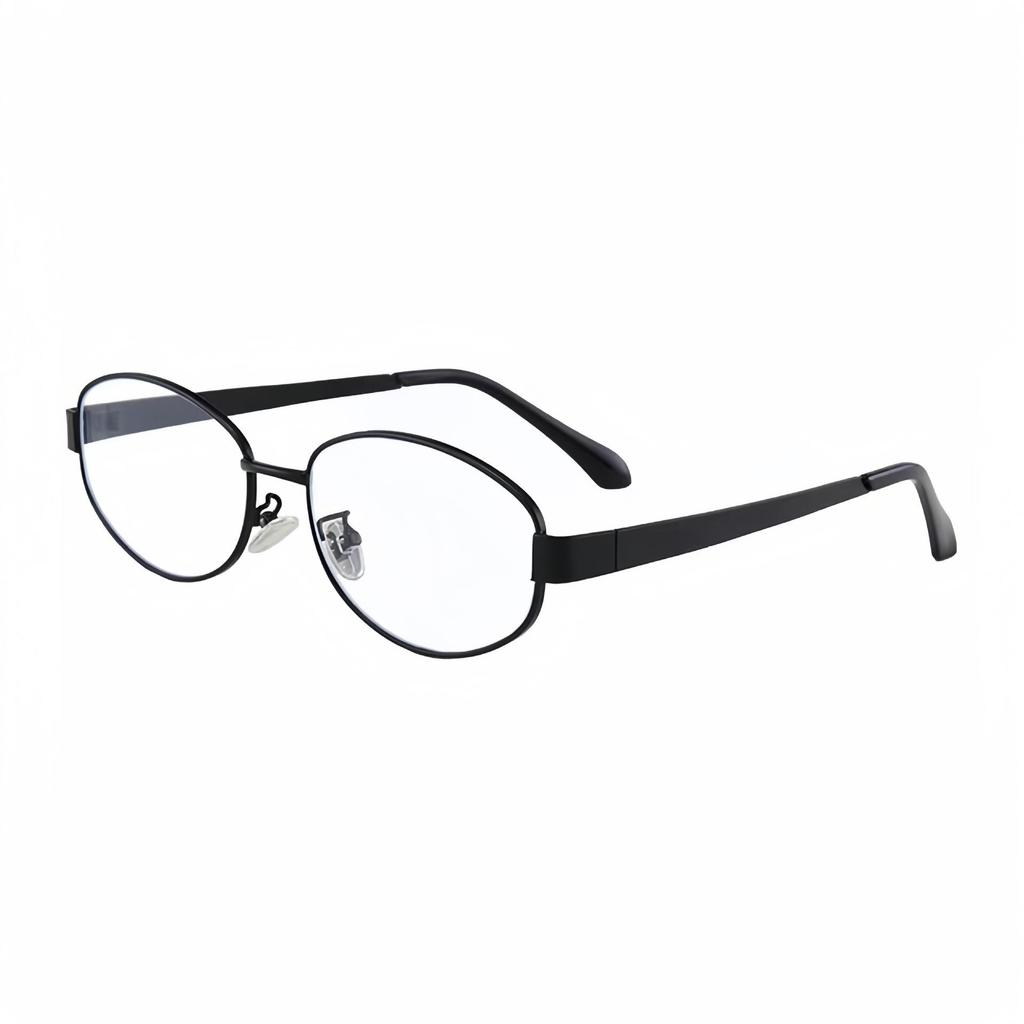 New Metal Oval Eyeglass Frames Women's INS Style Fashion Street Style Eyewear Anti Blue Light Glasses Non Prescription