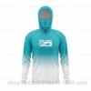 Ice silk fishing suit long-sleeved T-shirt hoodie quick-drying breathable sunscreen summer thin men