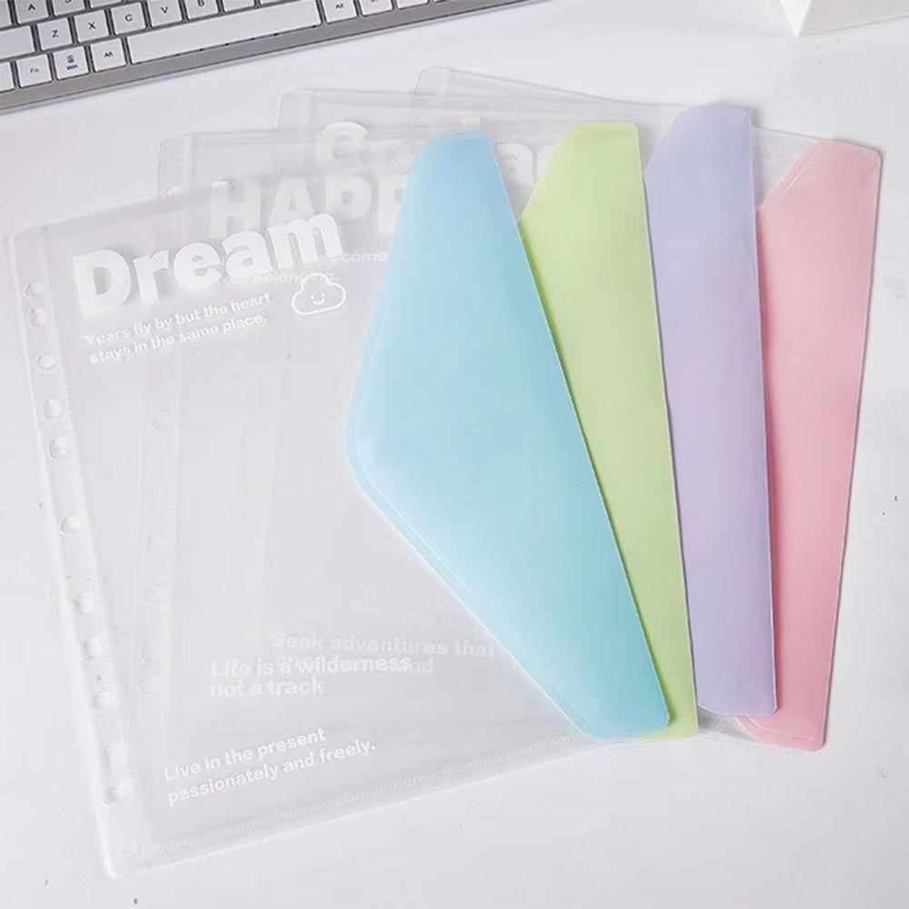 A4 Exam Paper Storage Bag Transparent File Bag A4 Loose Leaf File Folder School Stationery