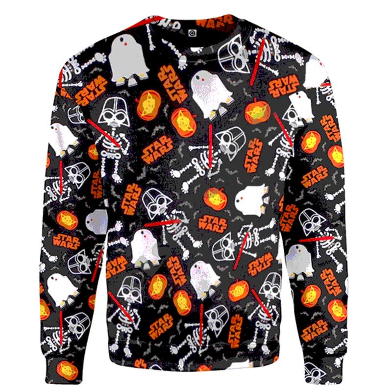 Men's Sweatshirt New Style Fashionable 3D Digital Abstract Printed Long-sleeved Base Shirt