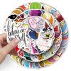 201 Small Fresh Graffiti Stickers Personalized Creative Decorative Water Cup Mobile Phone Case Suitcase Stickers