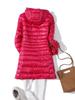 Women's Mid-Length Lightweight Hooded Down Jacket - 2025 Autumn/Winter Slim Fit Plus Size Outerwear