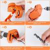Drill Bit Sharpener,Drill Bit Sharpener for All Bits,Multipurpose Drill Bit Grinding Sharpener for High-Speed Steel, Masonry, Carbide, Cobalt &