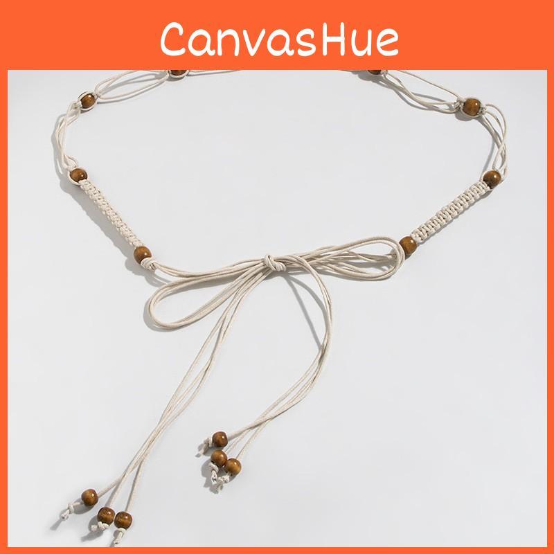 Bohemian Ethnic Design Genuine Leather Waist Rope For Women With Handmade Tie Knot