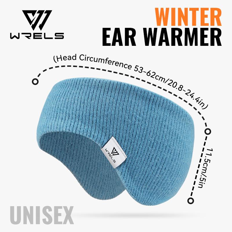 WRELS Fleece Ear Warmer Muffs Headband Ear Muffs Yoga Warm Stretchy Thermal Ear Muffs Men Women Cold Weather Windproof Earmuffs