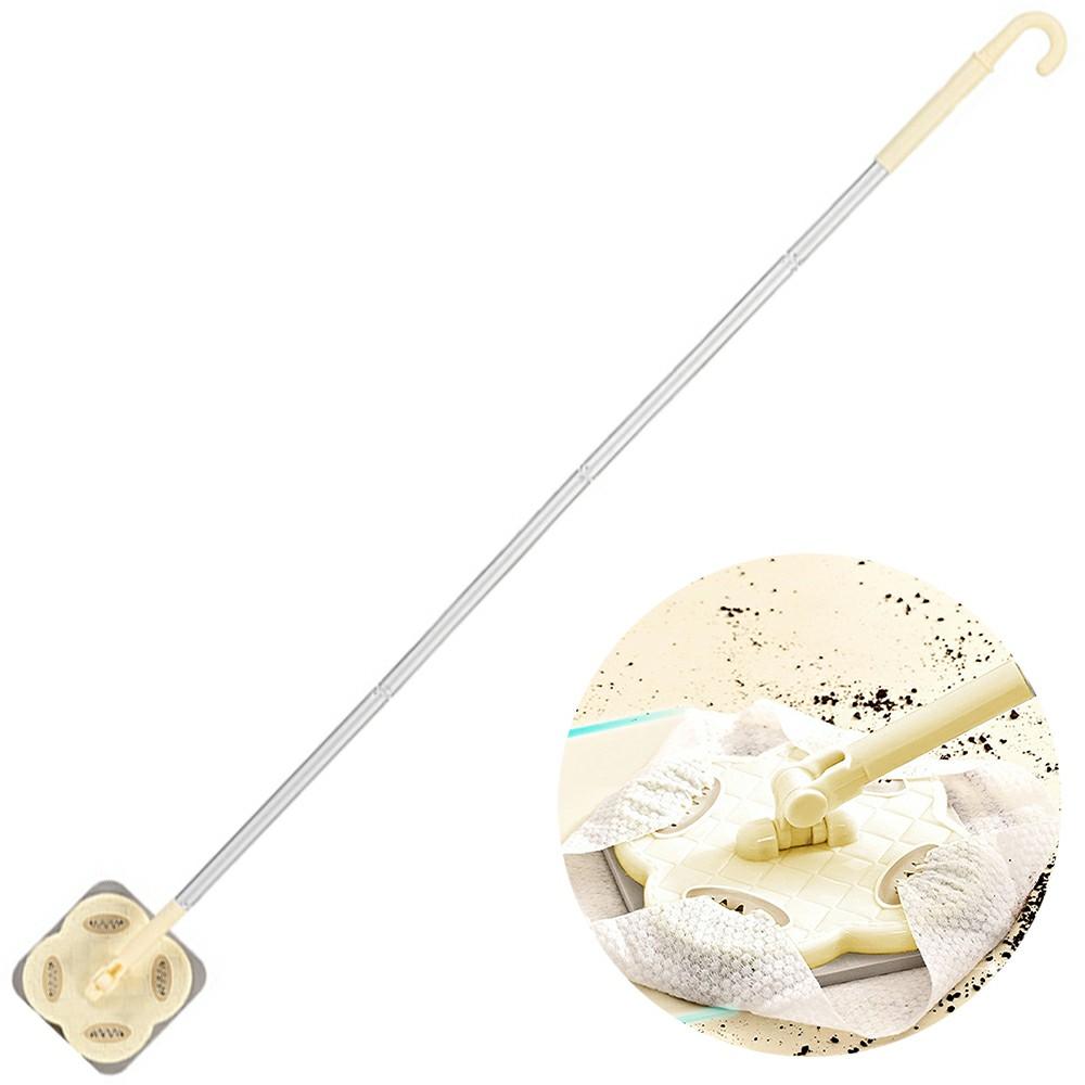 

4 Sections Pole Household Disposable Face Towel Mop Dust Removal Floor Cleaner A