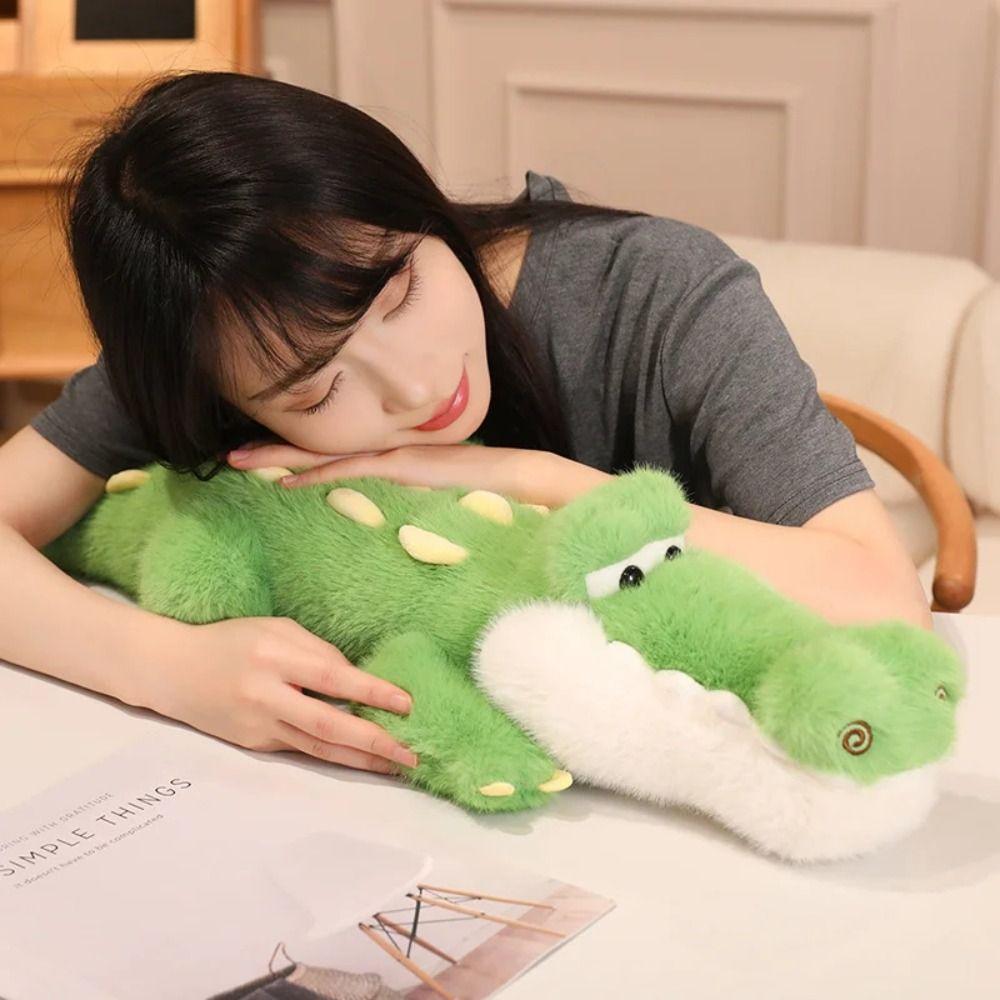 Stuffed Animal Crocodile Doll Plush Toy Cartoon Crocodile Throw Pillows Kids Toy