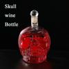 350-1000ml Creative Skull Glass Wine Bottle Whisky Wine Crystal Cup Transparent Drinking Drinkware Personality Bar Set Tool Gift