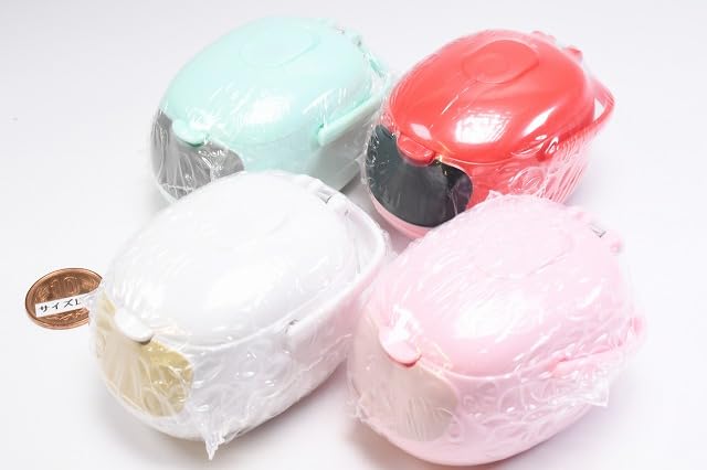 A Large Rice Case That Pops Open When You Pull the Button of 4 Gacha Capsule Toy Cooker-shaped [Set (Complete)]