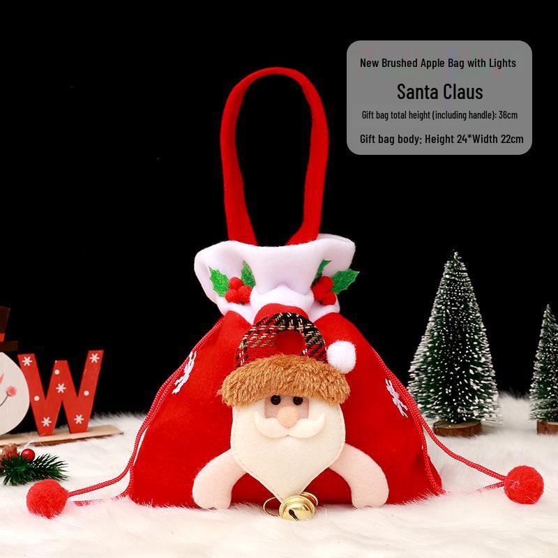Christmas Eve Apple Candy Gift Tote & Packaging Bag