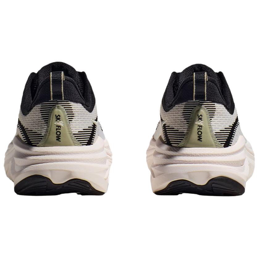 HOKA ONE ONE SKYFLOW Abrasion Resistant Breathable Coverage Support Rebound Running Shoes Women's Gray Black 1155118-BWHT