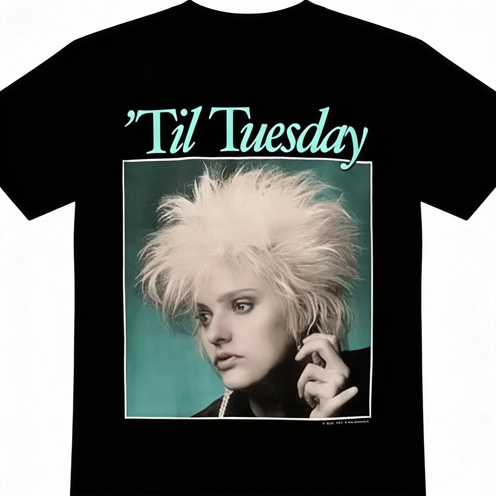 

Vtg Til Tuesday Voices Carry Heavy Cotton Black All Size T Shirt 4XL