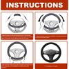 Quick Heated Steering Wheel Cover Rapid Heating Up Thermal Protection Universal for 14.5-15.5" Diameter Automobile