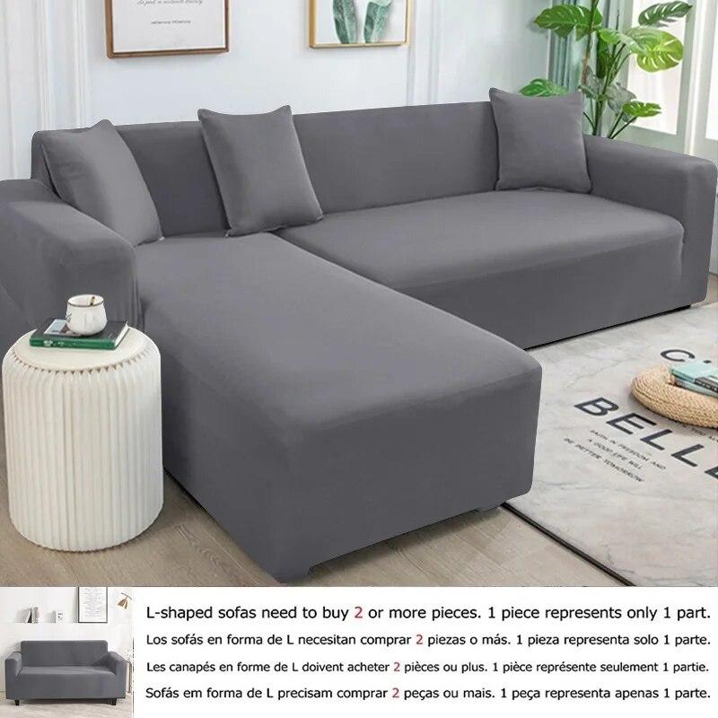1/2/3/4 Seater Stretch Spandex Sofa Cover All Inclusive Couch Slipcovers Living Room Furniture Protector