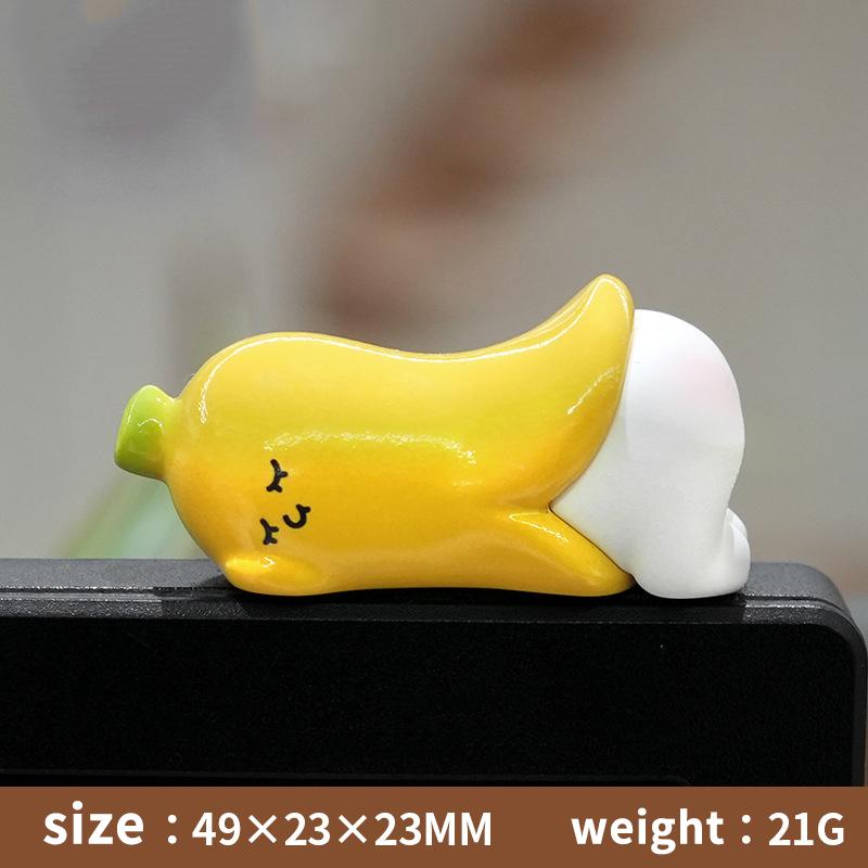 Adorable Mini Yellow Chick Figurines Cartoon Kawaii Decor Ornament for Office Desk Teen Bedroom Birthday Gift