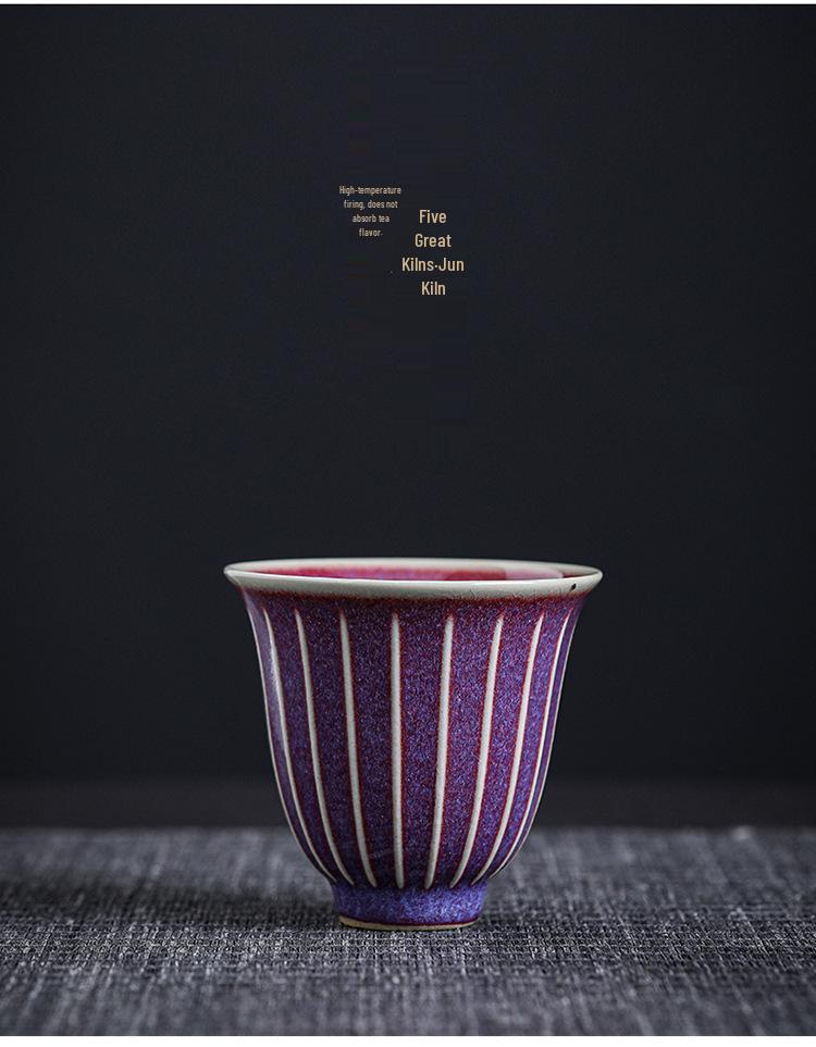 Five Famous Kilns Teacup Gift Set - Elegant Tea Cups for Home & Personal Use