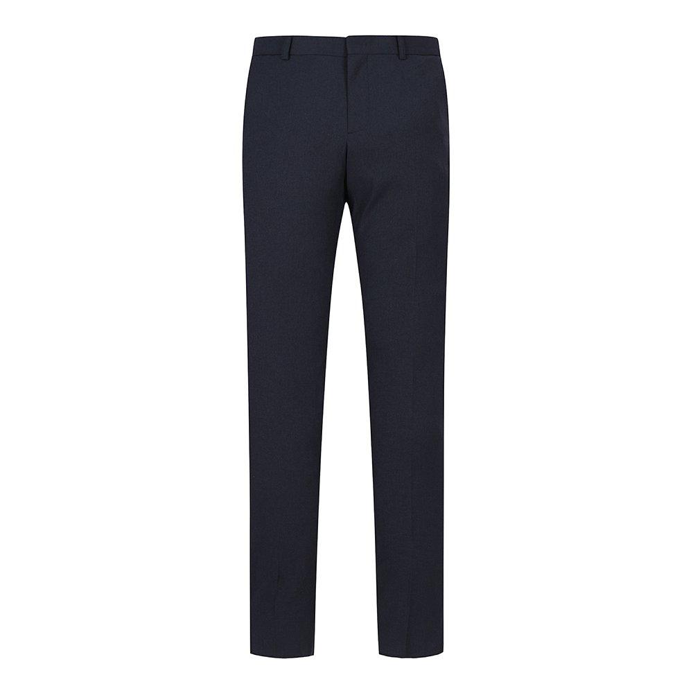 FERRAROMILANO Men'S Natural Stretch Twill Slacks Navy (Asc710149)