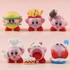 6 buc/set Decorațiuni Tort Kirby Păpușă Figurină Vinil Jucării Cadouri Copii