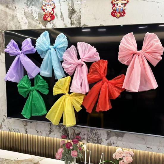 5Pcs 24" Large Bow Plastic Decorative Bow for Gift Wrapping Anniversary Wedding