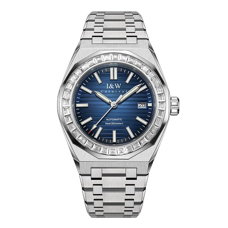 IW Top Luxury Brand Steel High Quality Mechanical Men Wristwatch Waterproof Automatic Fashion Watches For Men Japan Movement