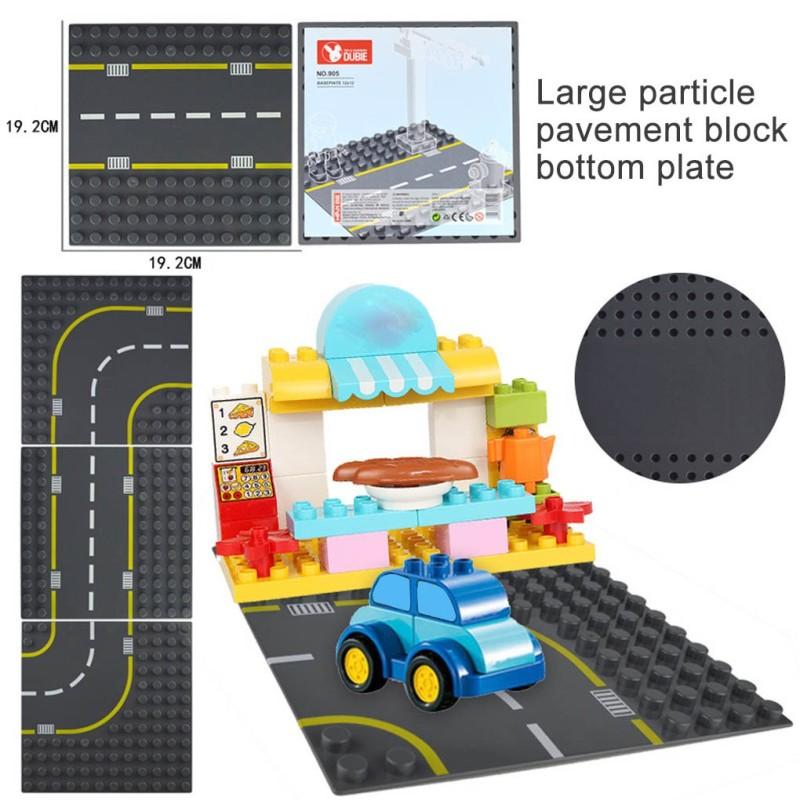 Diy Autobahn Straßenplatte Bausteine Steine Spielzeug Kompatibel mit Lego Duplo