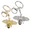Keychain Pendant Zinc Alloy Rhinestones Bee Shape Key Chain with Lobster Clasp Easy to Hang Key Holder Backpack Car Accessory