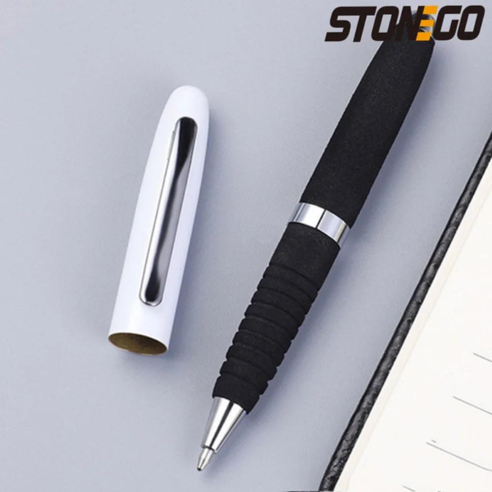 STONEGO Fashion Wallet Pen Short Paragraph Travel Pocket Pen Mini Clip Metal Rollerball Pen for Office School Supplies