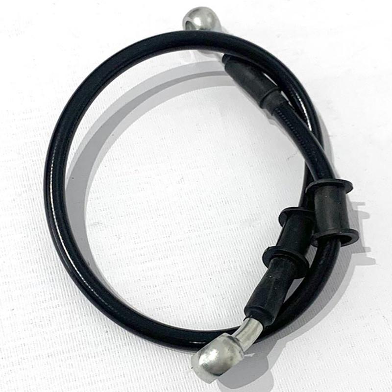 

HQ Motorcycle Hydraulic Brake Hose Lengh 400mm-1500mm Universal Brake Hose Line Steel Brake Cable Banjo Head Both Sides 28 ° Black40cm