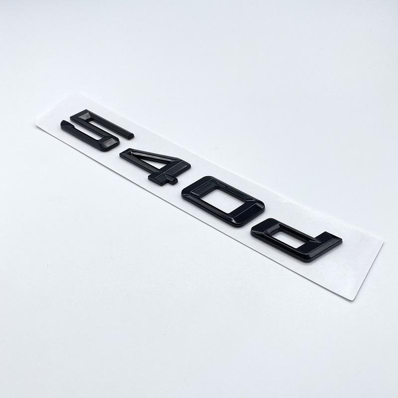 Old Glossy Black Number Letters 520d 525d 528d 530d 535d 540d Emblem Sticker For BMW 5 Series E39 E60 E61 F07 F10 F11 G30 G31