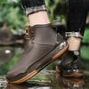 Couple RainBoots Non Slip Fishing Rubber Galoshes Waterproof Garden Work Boots for Women Laced Ankle Rainboot Bota Lluvia Hombre