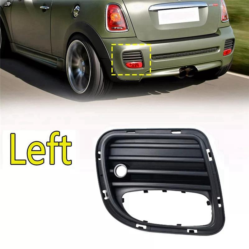 Car Rear Bumper Fog Light Frame Grille For BMW MINI R56 R57 R58 R59 JCW 2005-2015 51120413257 51120413258-A87Q