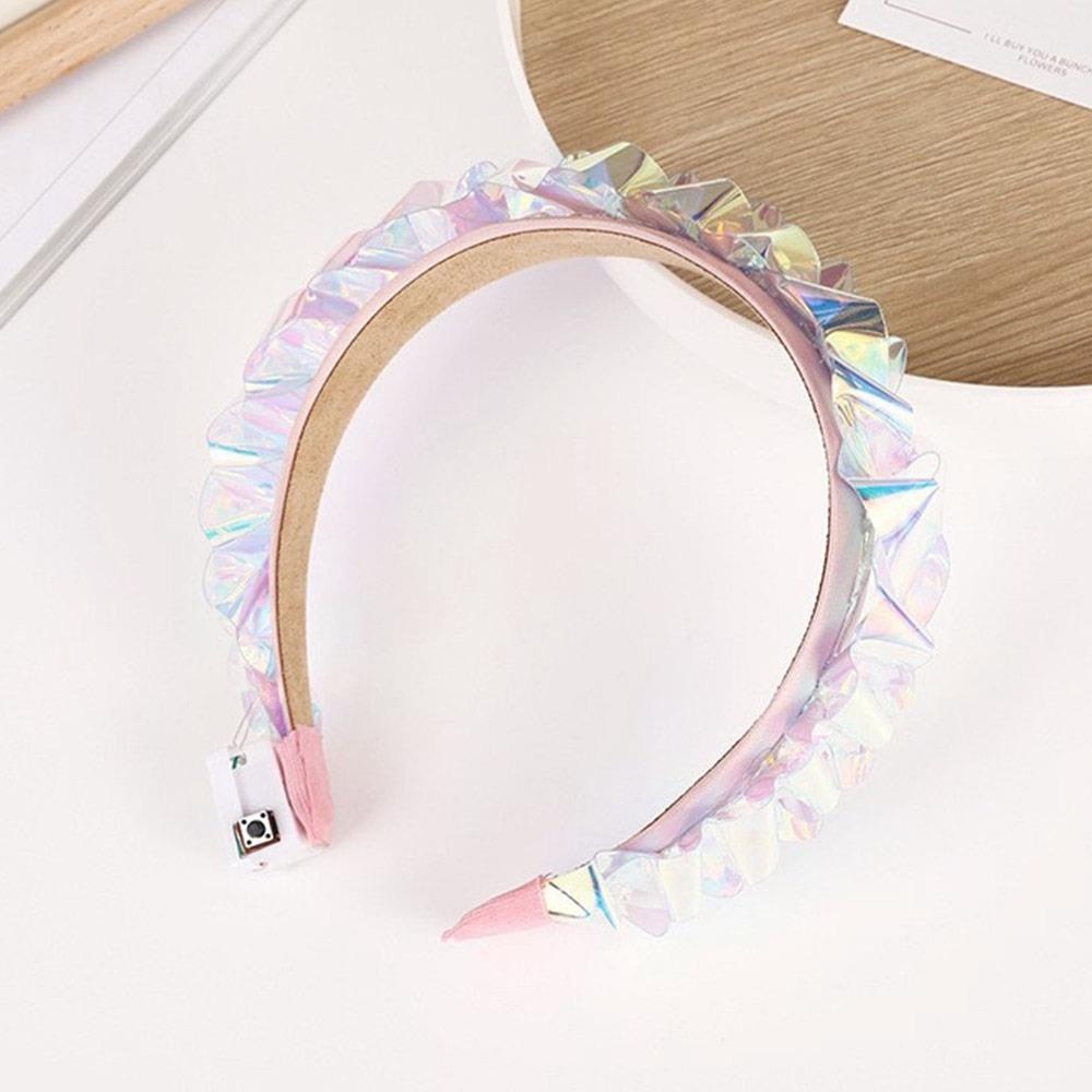 Fashion Glowing Crown Light Up Headband with Color Change LED Hairband Party Cosplay Hair Accessories
