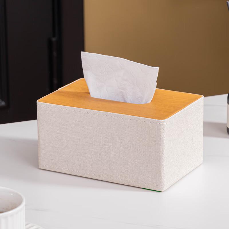 

Mo Shen Faux Leather Tissue Box