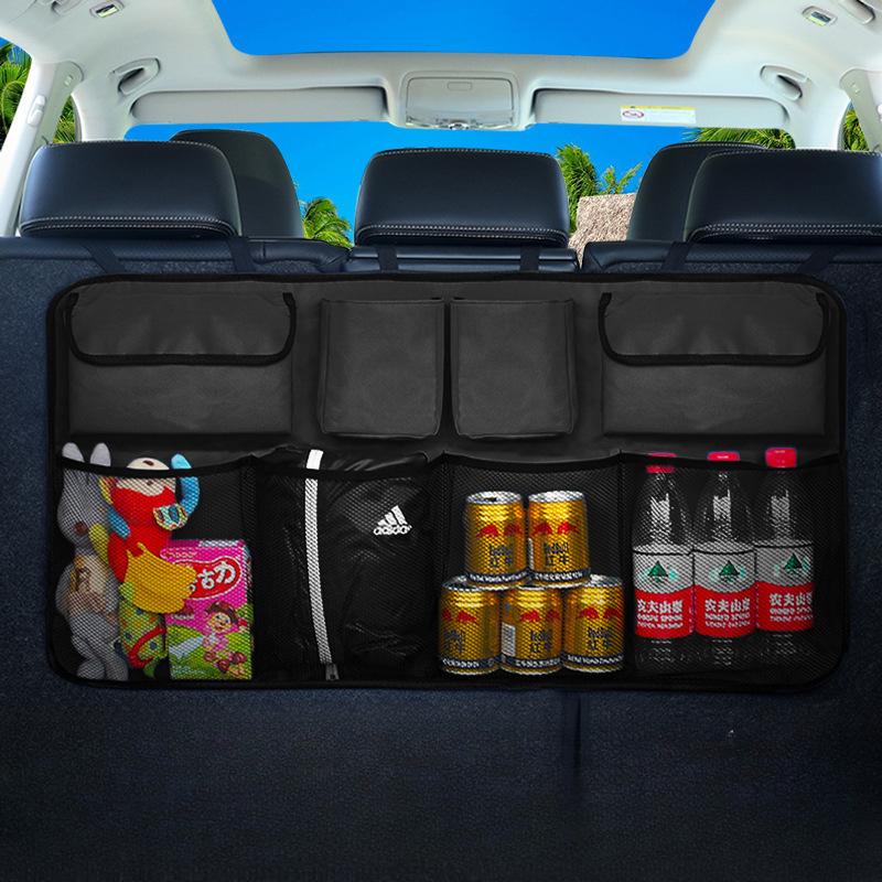1Pc  Cloth Car Trunk Storage Bag, Car Rear Seat Back Hanging Bag, Car Storage Bag, Car Storage Bag