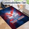 Custom Text Printed Rug Crystal Palace Non Slip Floor Carpet For Home Room Decor