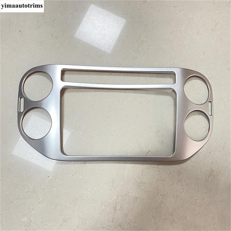Car Dashboard Frame Central Control Air Vent Head Light Lamp Cover Trim ABS Accessories For Volkswagen VW Tiguan MK1 2008 - 2015