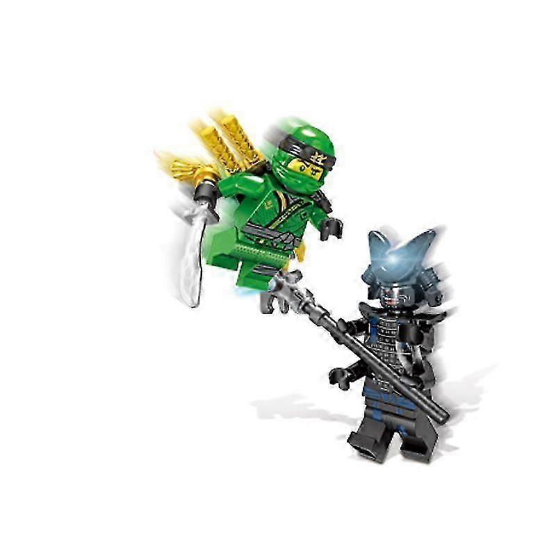 Set di 24 Pezzi Mini Figure Ninjago Kai Jay Sensei Wu Giocattoli con Mattoncini da Costruzione WSLIHV